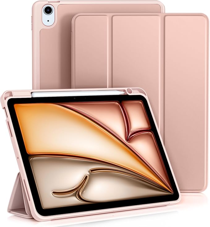 Leather Clear PU Leather Anti-drop Magnetic iPad Case
