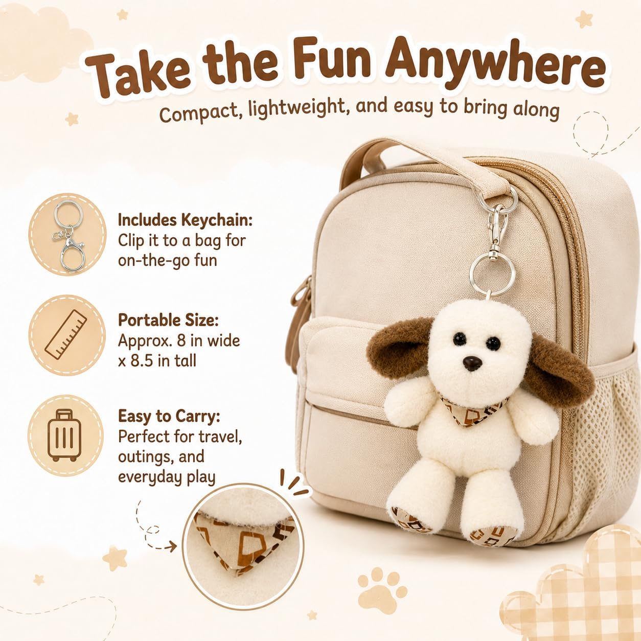 Interactive Music Plush Dog Toy – Touch-Activated Sensory Toy