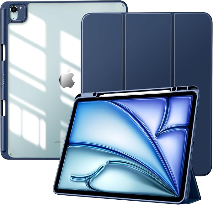 Leather Clear PU Leather Anti-drop Magnetic iPad Case