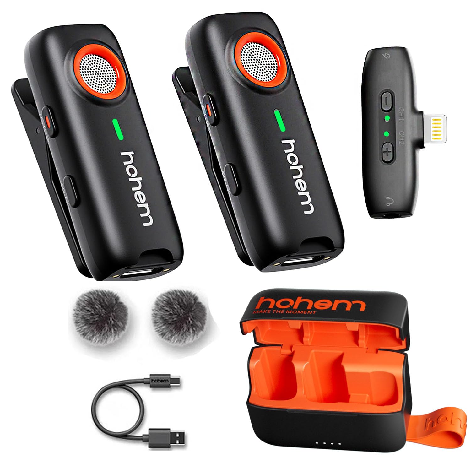 Hohem Microphone 1TX+1RX MIC-01 Lightning Version