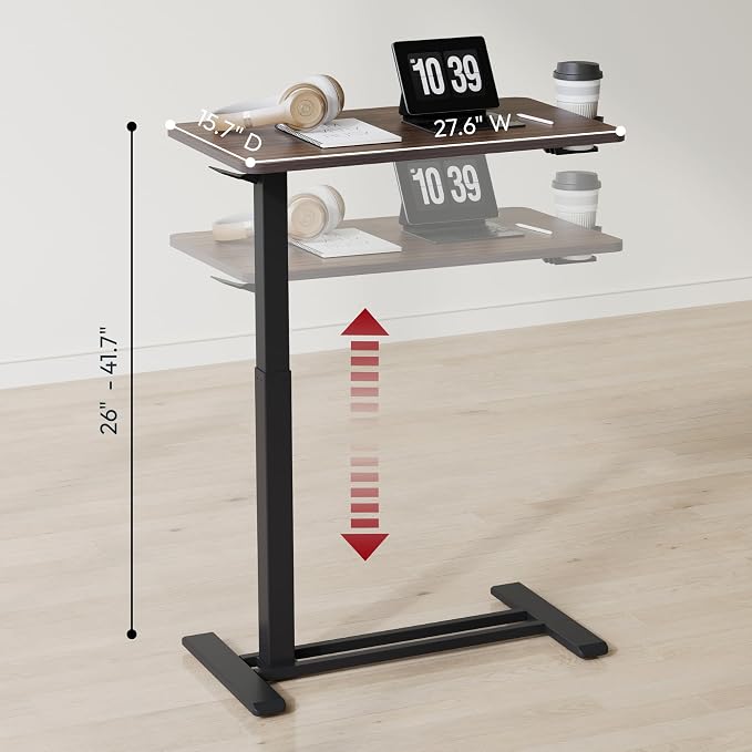 KingSmith ETD2 Walnut color Pneumatic height adjustable table
