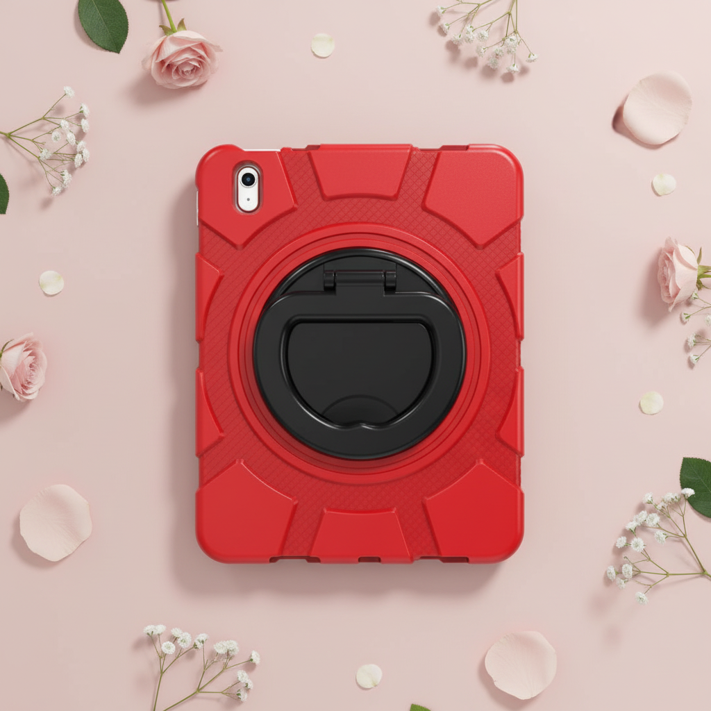 Asli Global Smartix Armor Shockproof Case for iPad 10th & 11th Generation (10.9" & 11") - Red/Black
