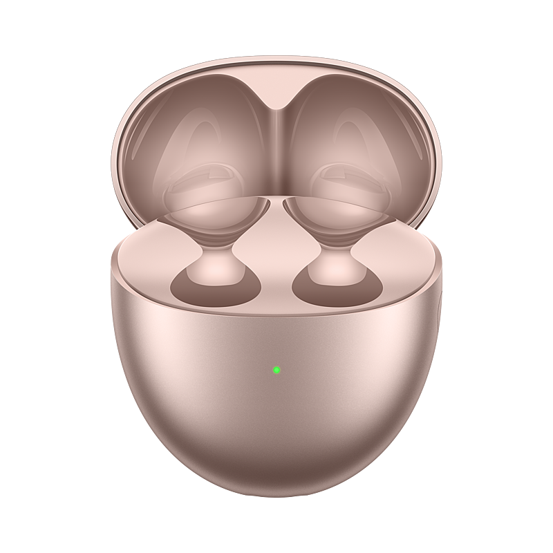 Huawei FreeBuds 6 – Truly Wireless Bluetooth Open-Fit Earbuds with Charging Case + Bundle Offer - Rose Gold