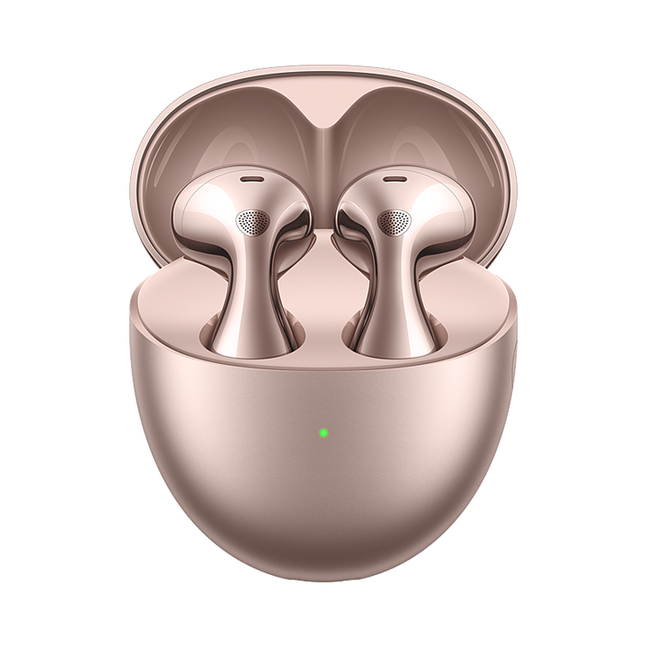 Huawei FreeBuds 6 – Truly Wireless Bluetooth Open-Fit Earbuds with Charging Case + Bundle Offer - Rose Gold