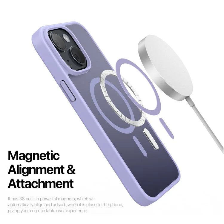 ZGA iPhone 14 Plus Rough Magsafe Protective Case - Purple