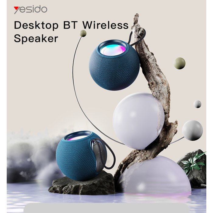 YESIDO-ROUND  WIRELESS SPEAKER