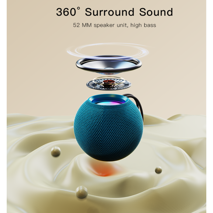YESIDO-ROUND  WIRELESS SPEAKER