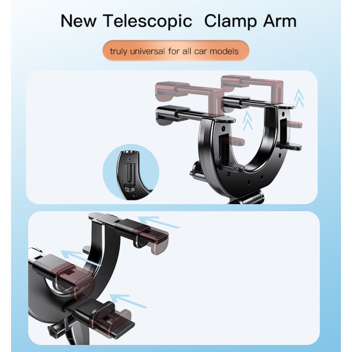 YESIDO-CAR CENTER MIRROR PHONE HOLDER