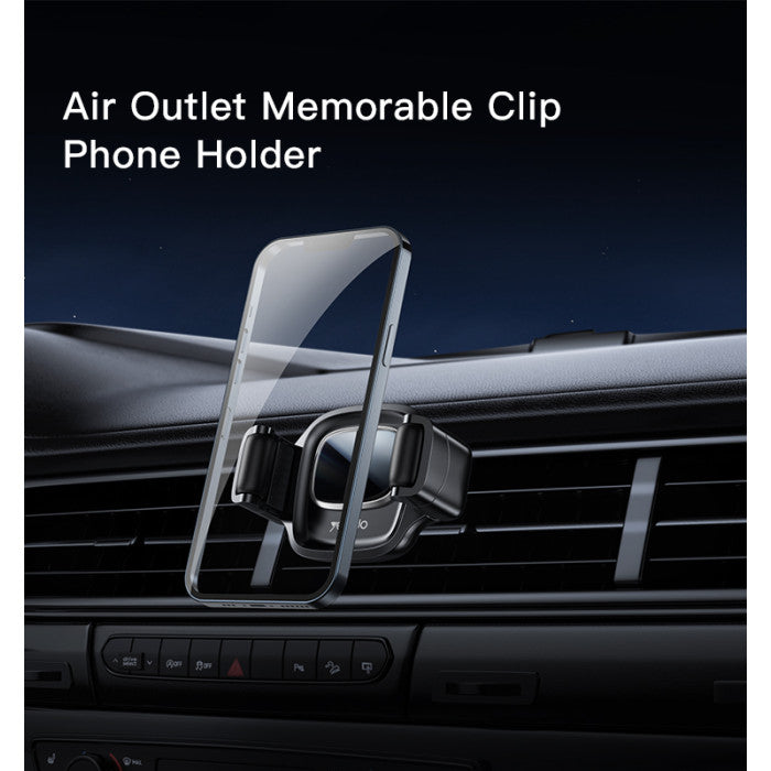 YESIDO-Car AC Phone Holder with Lock Bracket