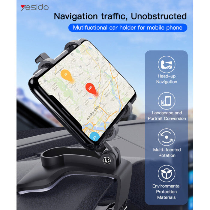 Yesido Multifunction Mobile Phone Car Holder