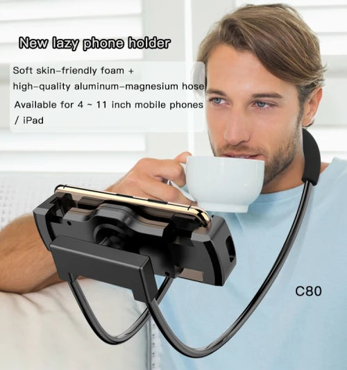 YESIDO-Neck-Mounted Lazy Phone Holder