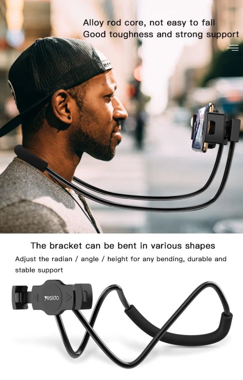 YESIDO-Neck-Mounted Lazy Phone Holder