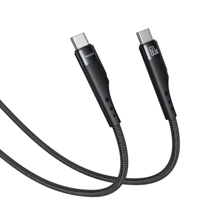 YESIDO-60W USB C TO TYPE C BAIRED CABLE  3M