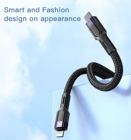 YESIDO-USB C TO LIGHTNING CABLE BRAIDED-120CM