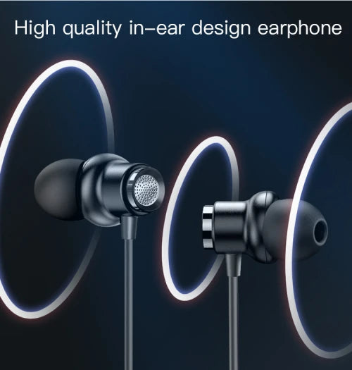 Yesido-AUX Earphones – Black