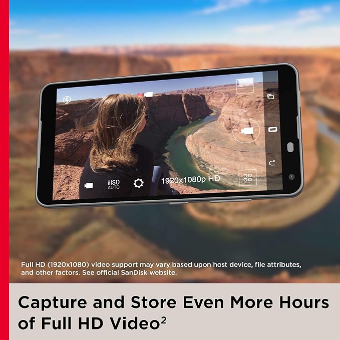 SanDisk 128GB Ultra microSDXC card + SD adapter up to 140 MB/s with A1 App Performance