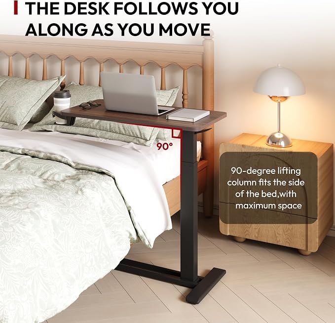 KingSmith ETD2 Walnut color Pneumatic height adjustable table