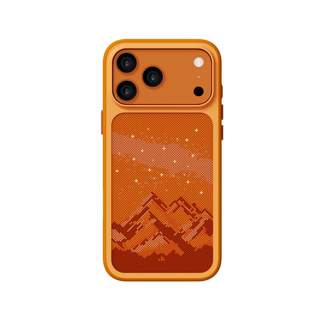 LZEL Mountain Pattern Case With Magsafe For IPhone 17 Pro - Orange