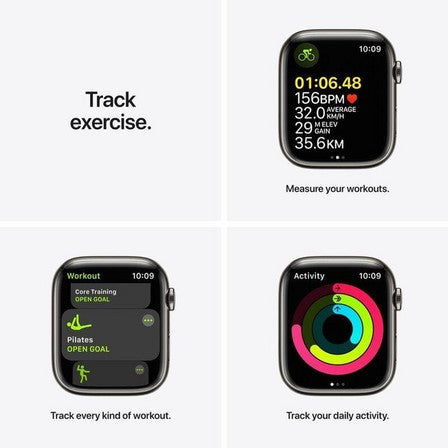 Apple Watch Series 7 GPS + Cellular, 41mm Graphite Stainless Steel Case with Graphite Milanese Loop