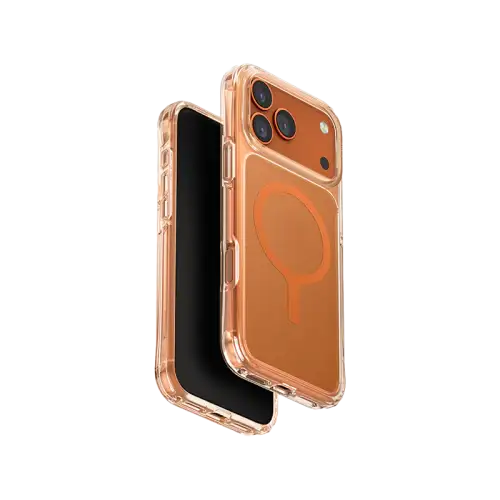 Uniq Hybrid Clearvue Classic MagSafe Case for iPhone 17 Pro - Orange