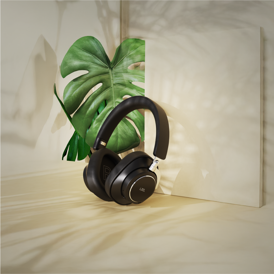LZEL Sonicflow Series High-Fidelity Wireless Stereo Headphones - Black