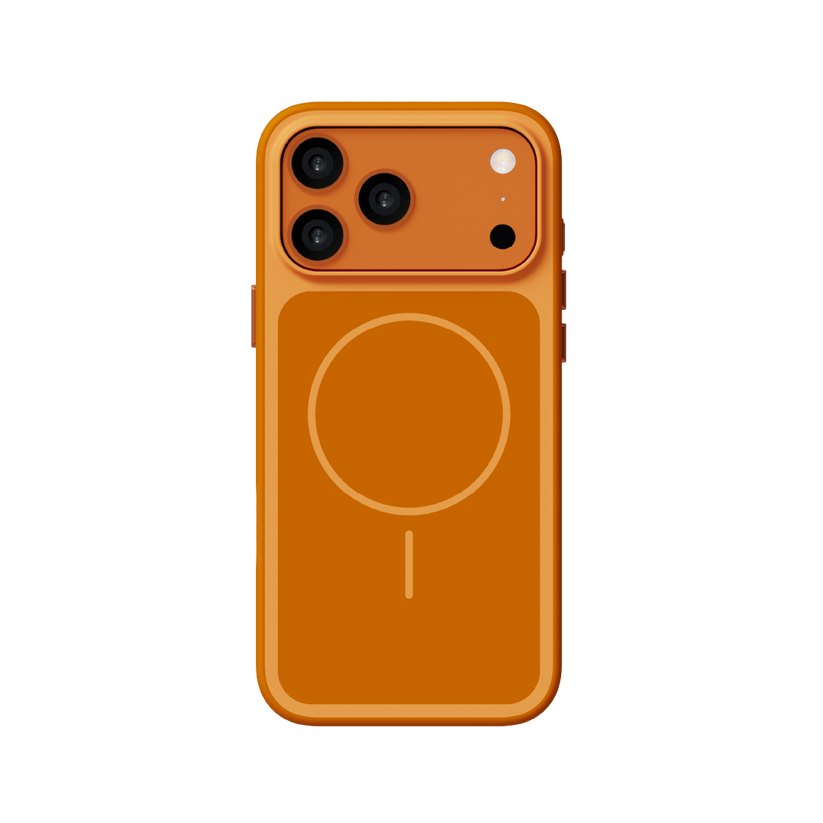 LZEL Regular Magsafe Ring Pattern Case For IPhone 17 Pro - Orange
