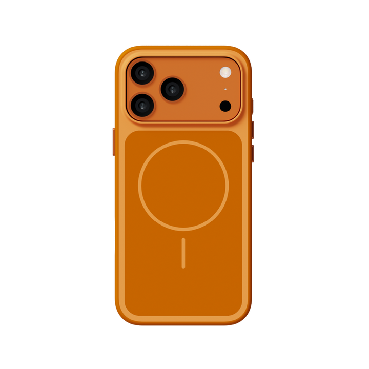 LZEL Regular Magsafe Ring Pattern Case For IPhone 17 Pro - Orange