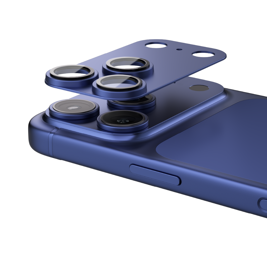 Asli  Global Armorlens Series Metal Tempered Glass Camera Lens Protector For IPhone 17 Pro Max | Blue