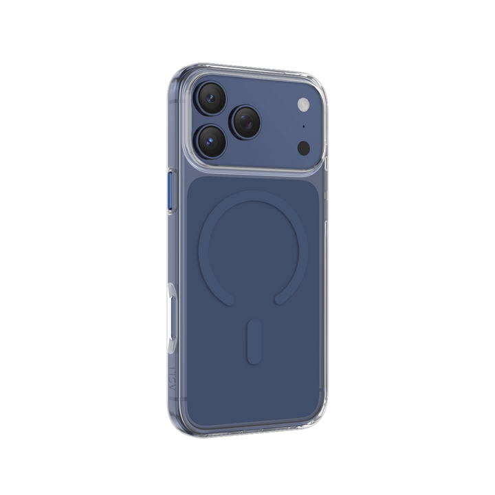 Asli Global Magtrox Neo Scratch-Resistant Transparent Magsafe Case For IPhone 17 Pro - Blue