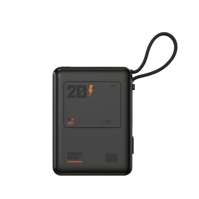 LZEL Zenoflex Surge20 Portable 20000Mah 65W Max Pd Power Bank Dual Usb-C - Black