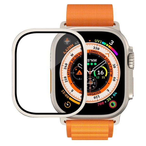 Anank Aluminum Frame + Glass Guard For 49mm Titanium Gray