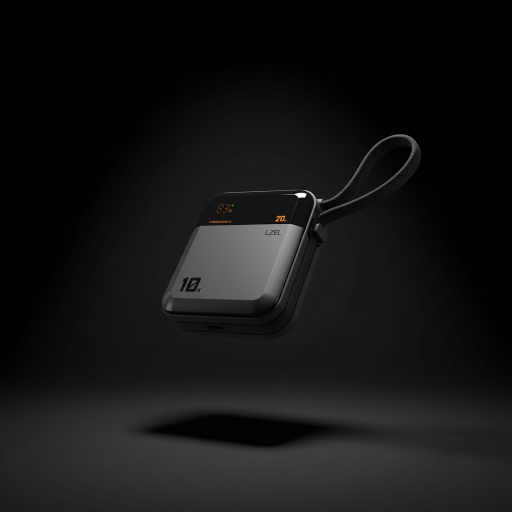 LZEL ZenoFlex Charge+ Mini 10000mAh PD Power Bank – 20W Output / 18W Input | Gray