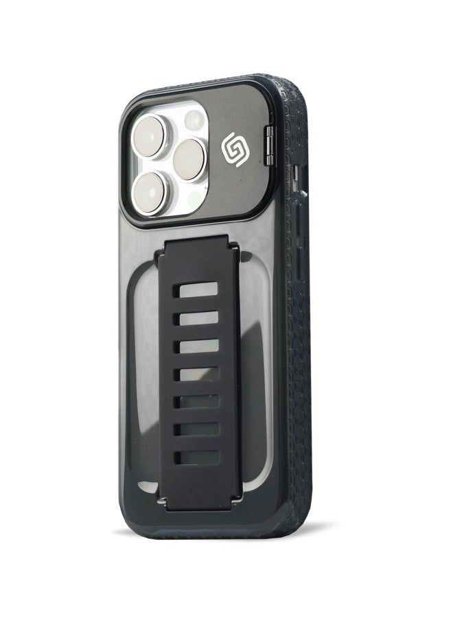 Grip2U iPhone 16 Pro Max Boost Case with Kickstand - Smoky