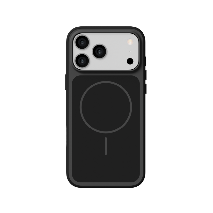 LZEL Regular Magsafe Ring Pattern Case For IPhone 17 Pro - Black