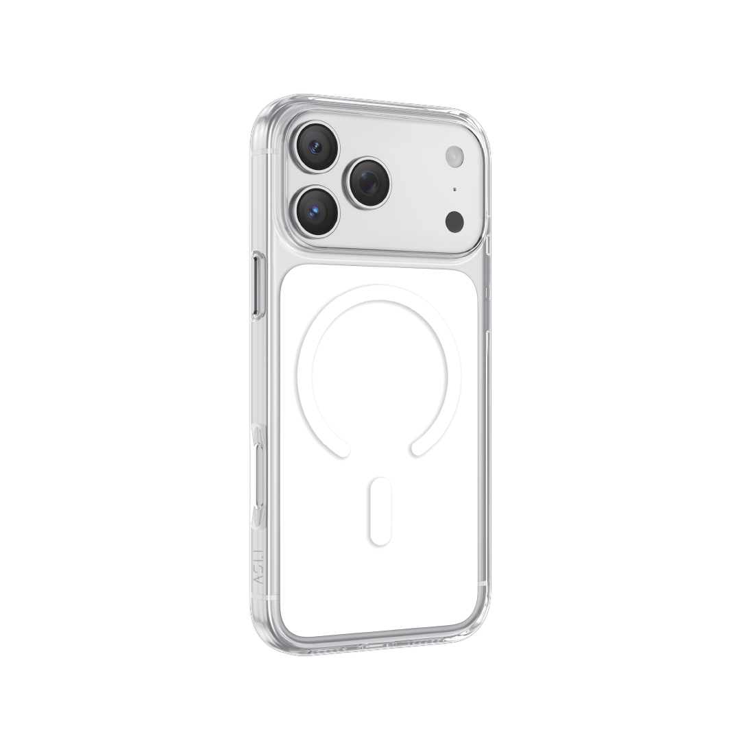 Asli Global Magtrox Neo Scratch-Resistant Transparent Magsafe Case For IPhone 17 Pro - White
