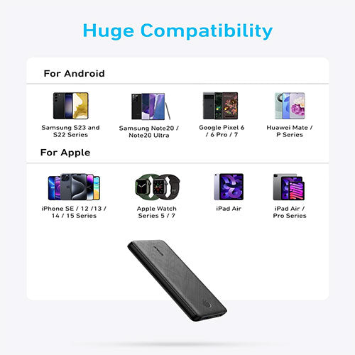 Anker PowerCore Slim 10000 B2B - UN (excluded CN, Europe)  Black Iteration 5