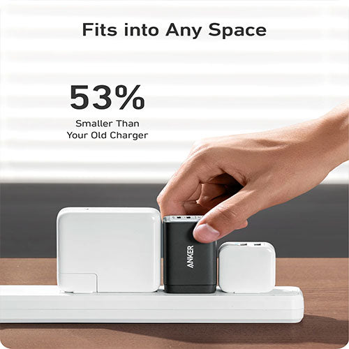 Anker Nano II 735 Adaptor, 3-Port, 65W - Black