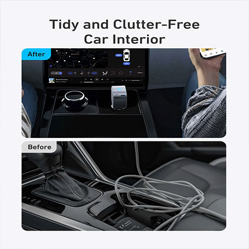 Anker Nano 75W PD Car Charger with Retractable USB-C Cable and USB-C Port - A2738HA2
