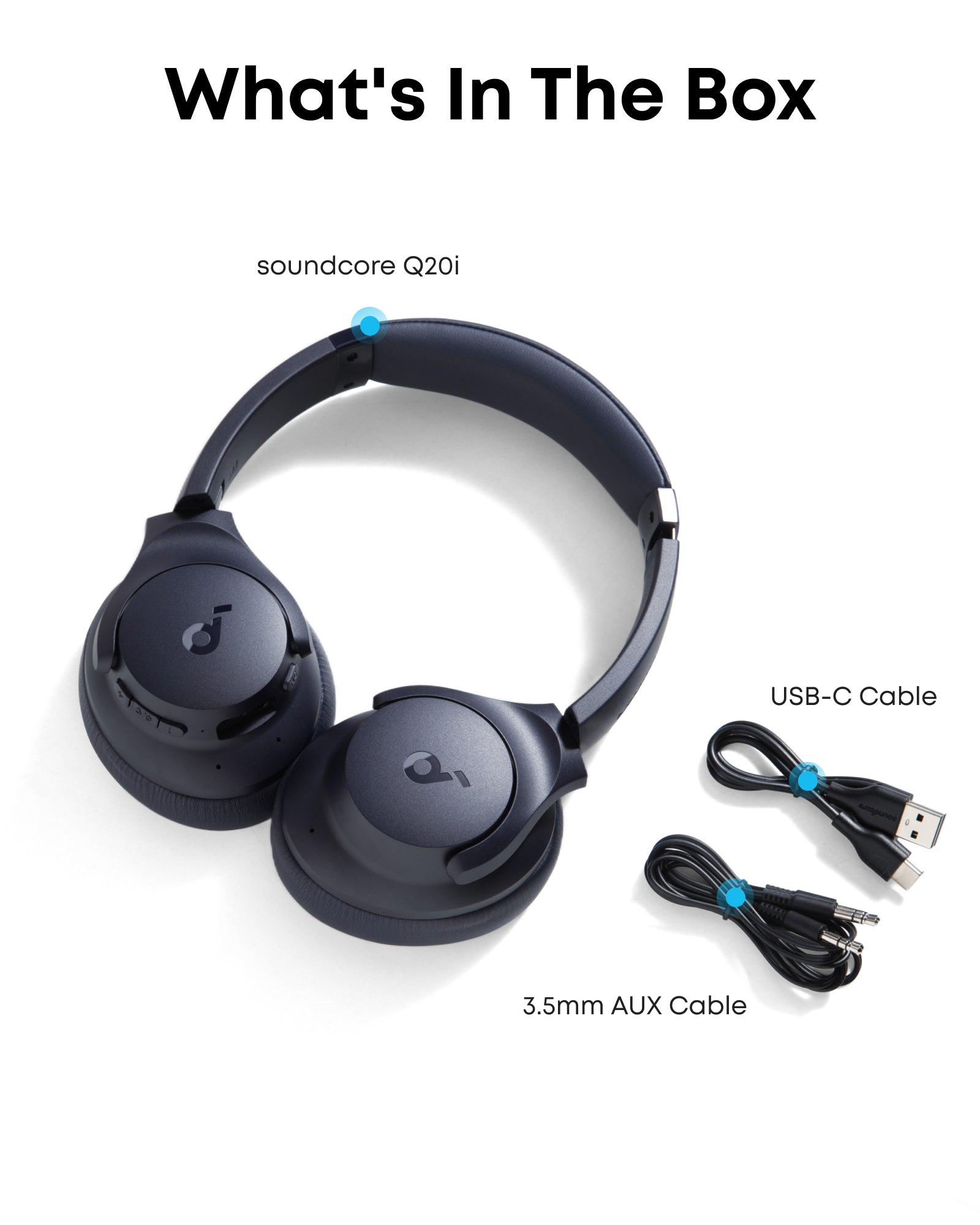 Anker Soundcore Q2i Wireless Headphones – Blue