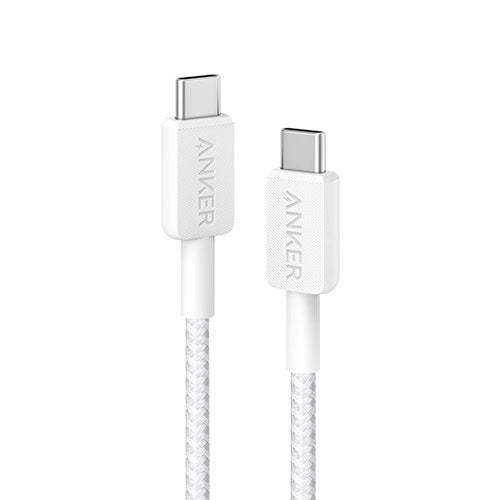 Anker Cable 322 USB-C to USB-C Cable 60W 3ft - White - A81F5H21