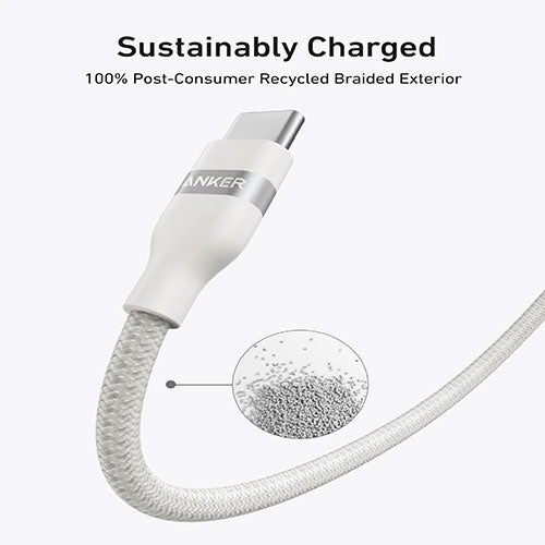 Anker USB-C to USB-C Cable 3ft 240W - White