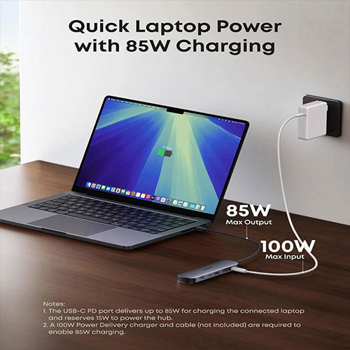 Anker Nano USB-C Hub (7-in-1, 4K HDMI) Gray