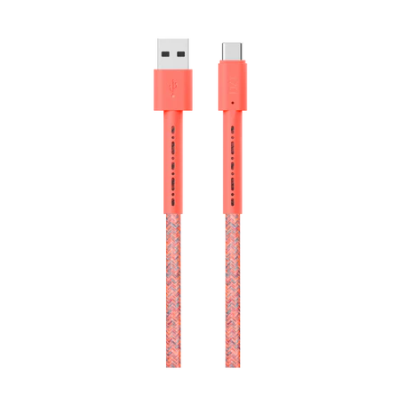 LZEL USB-A to USB-C 2.0 Braided Cable 2m – 3A, 15W, 480Mbps
