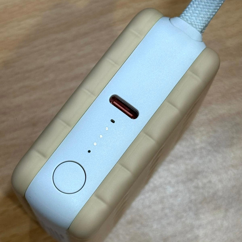 LZEL ZenoFlex MaxLux Mini 10000mAh PD Power Bank – 20W Output / 18W Input (15W Wireless) – Beige