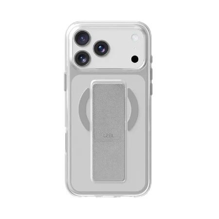 LZEL MagClear LeatherGrip Case for iPhone 17 Pro Max