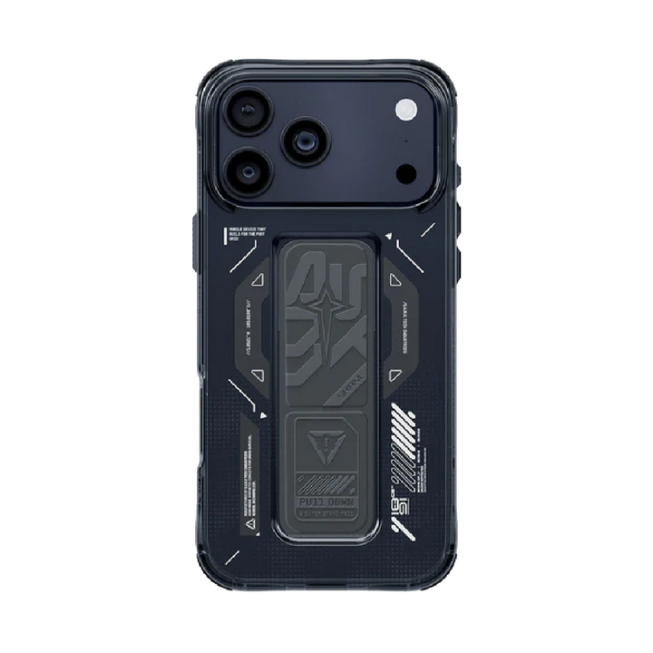 SKINARMA Helio Mag‑Charge + Grip‑Stand Case for iPhone 17 Pro | Graphite
