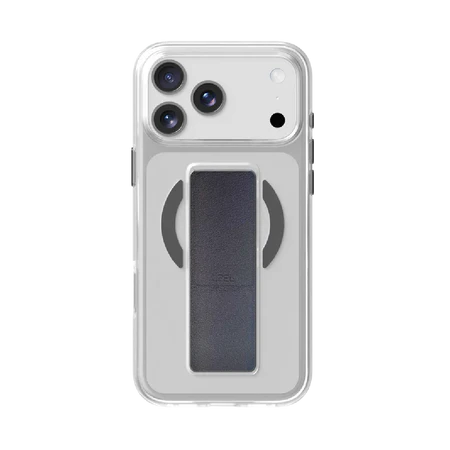 LZEL MagClear LeatherGrip Case for iPhone 17 Pro