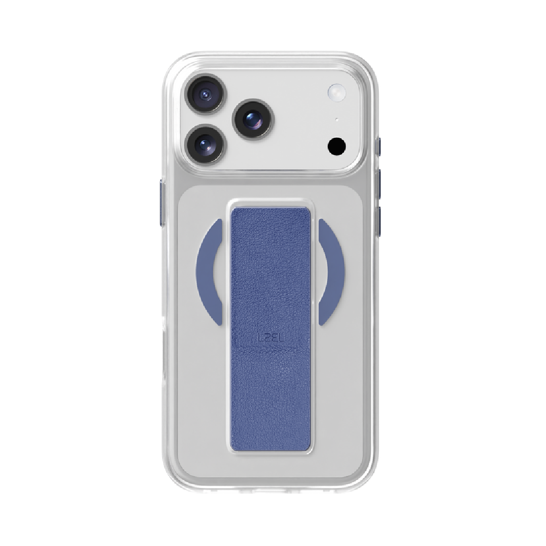 LZEL MagClear LeatherGrip Case for iPhone 17 Pro