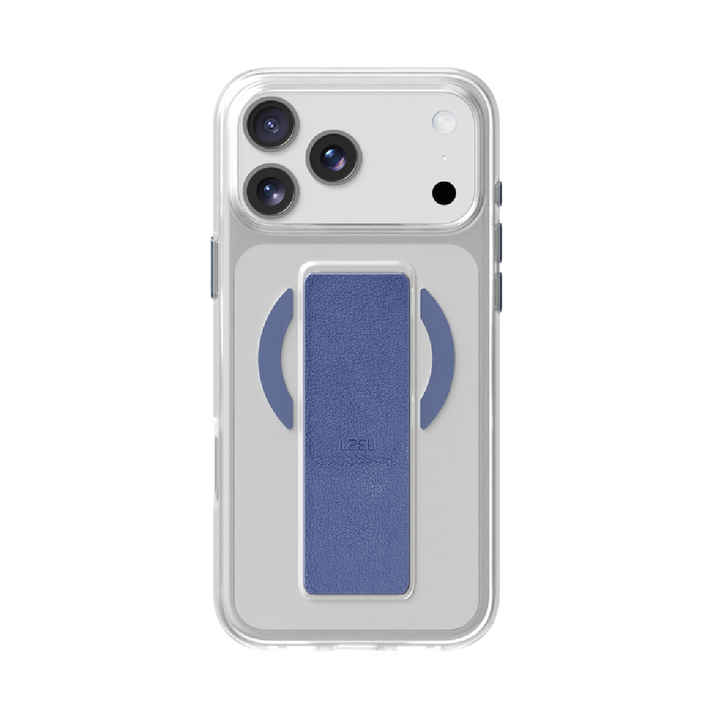 LZEL MagClear LeatherGrip Case for iPhone 17 Pro