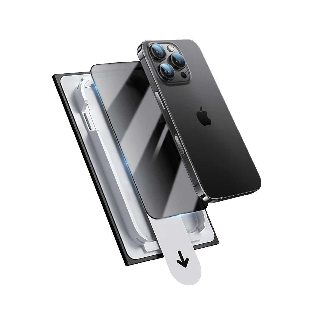 Asli Global E-Touch Shield Premium Privacy Glass With Applicator for iPhone 13 Pro Max